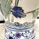 Vintage lamp foot, hand painted