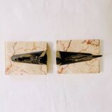 Paire de Serre livres Fabre de la fontaine