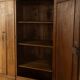 Classicist wardrobe from around 1840, solid oak, Austria