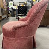 Fauteuil crapaud rouge