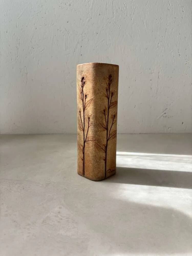 Herbarium Vase Japandi Raymonde Leduc 1970s
