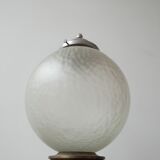 Lampe en verre diffus du milieu du siècle
