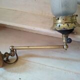 Applies articulated in brass and Tulip glass