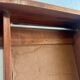 Vintage wall cabinet / mini showcase / wall cabinet: glass & wood