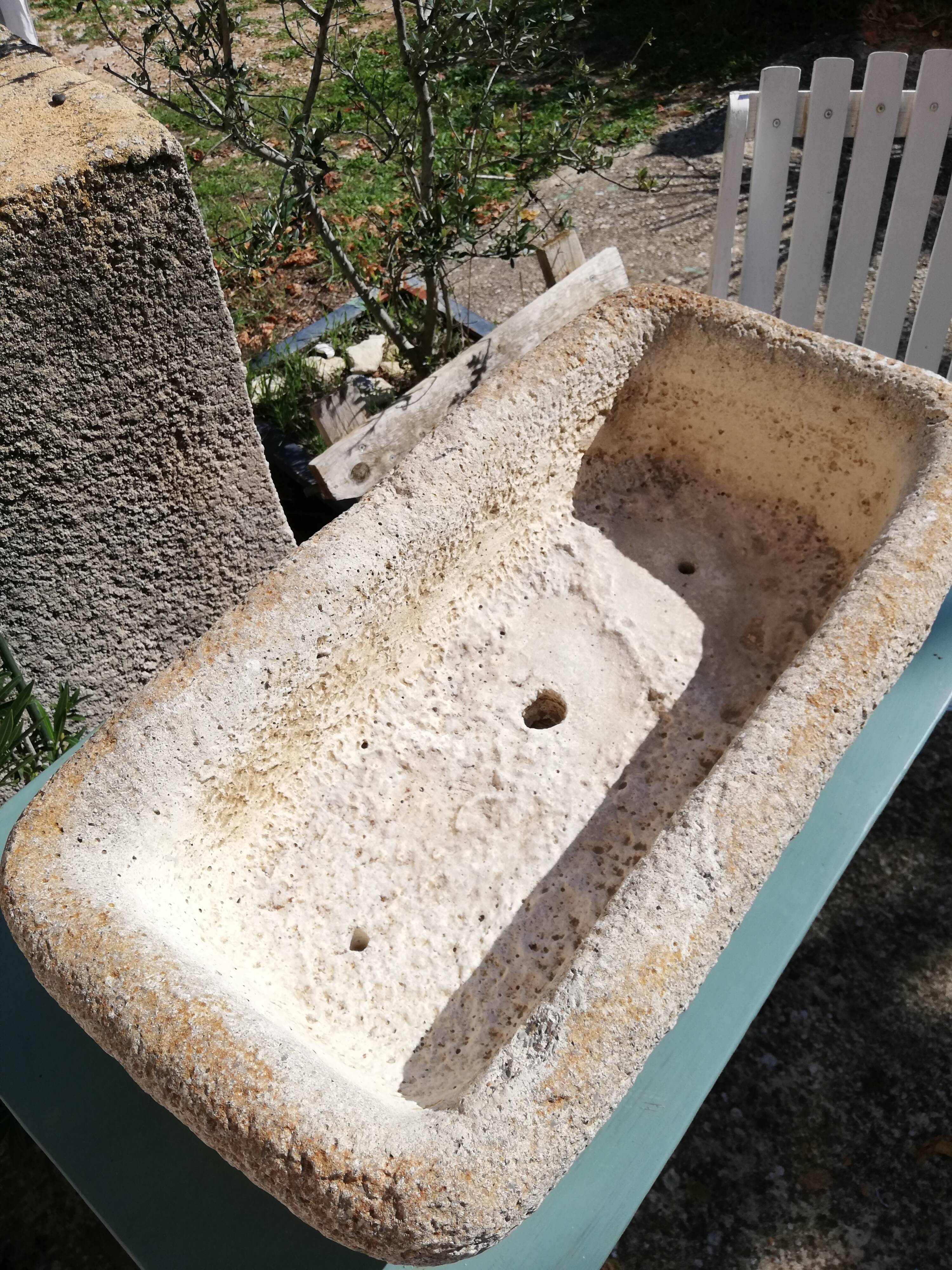 Vintage stone basin