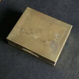 Boite à cigare en laiton vintage