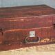 Painted wooden chest