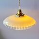Suspension in pleated opaline