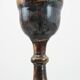 Art Deco silvered copper Champagne bucket on stand, France 1910