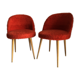 Pair of chairs red rug