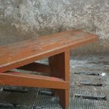 Banc brique banc rouge 2 mètres