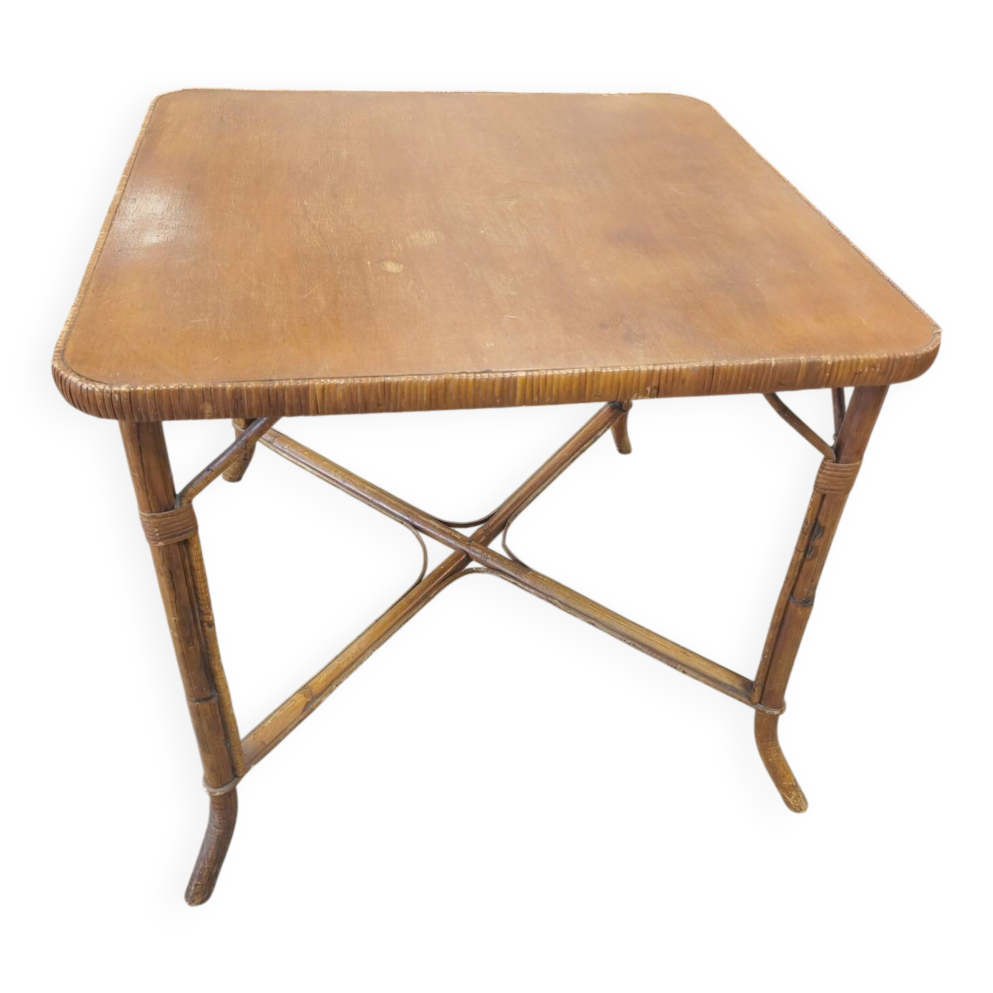 Rattan dining table