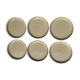 6 Plates dessert Beige sandstone red edge diameter 18cm