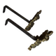 Paire de chenets en bronze