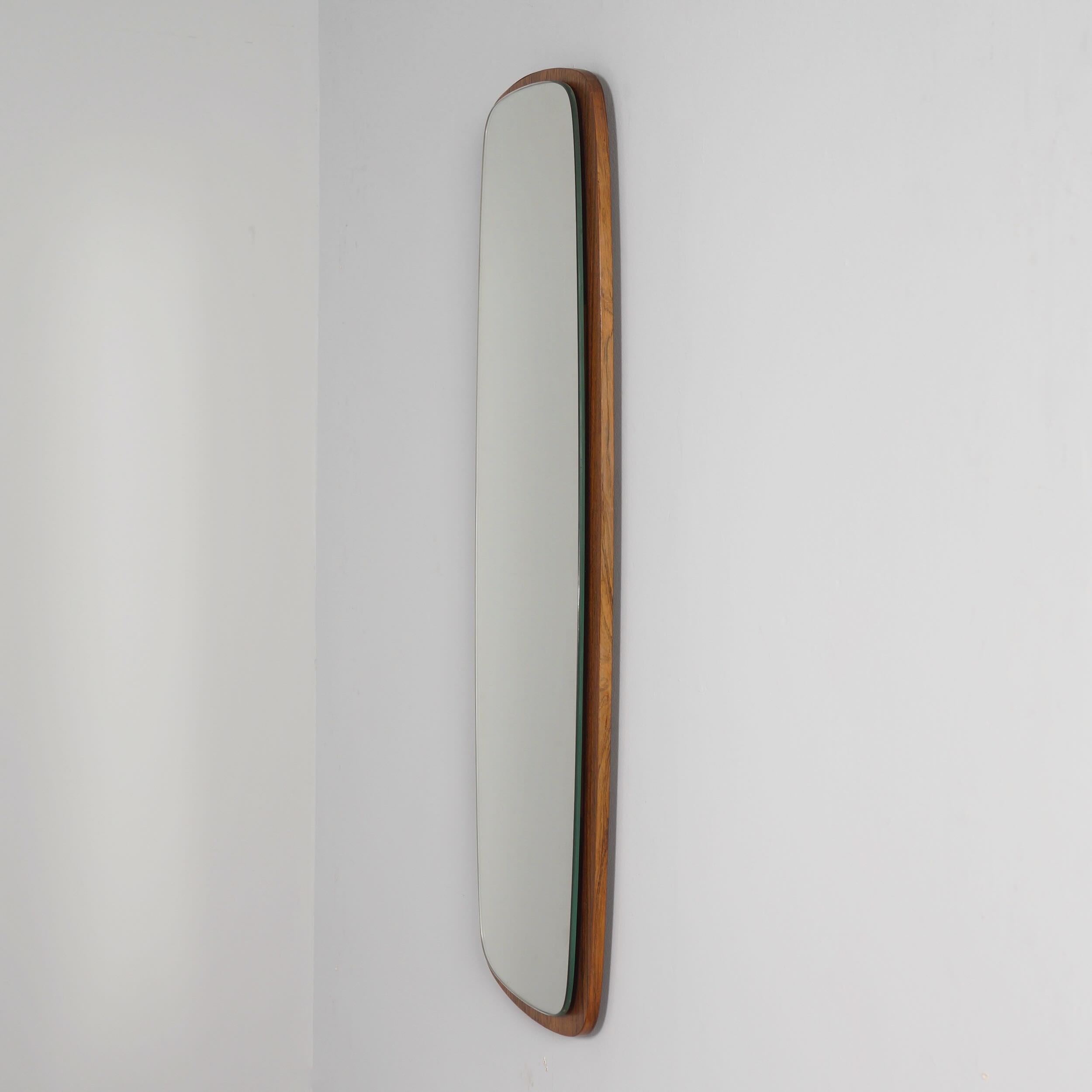 Danish wall mirror in teak, 1960s