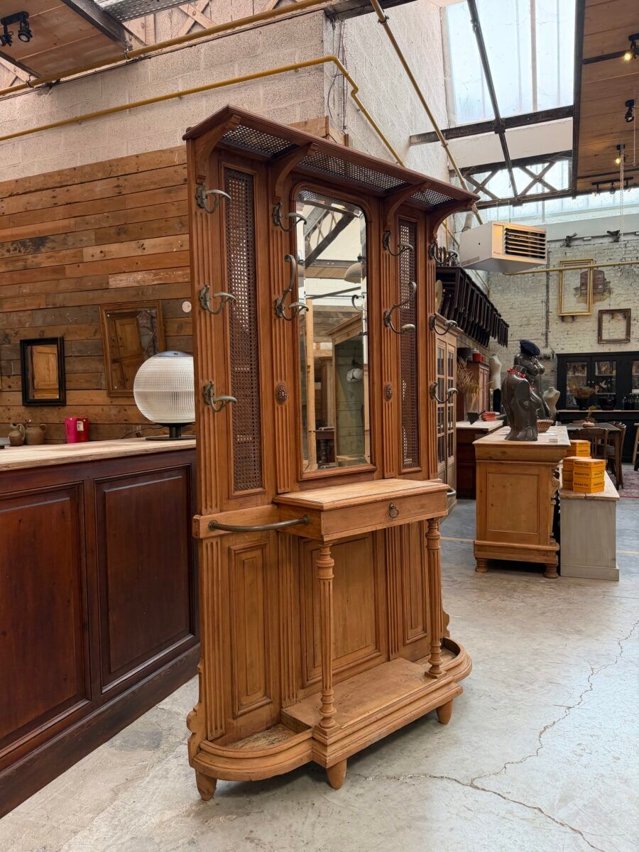Large mahogany entrance wardrobe