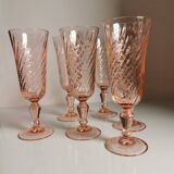 Set of 6 champagne flutes