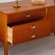 Vintage teak and zebrano chest of drawers: elegance of the 60s.