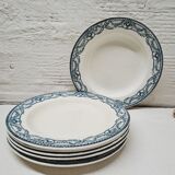 Set of 6 hollow plates Terre de Fer