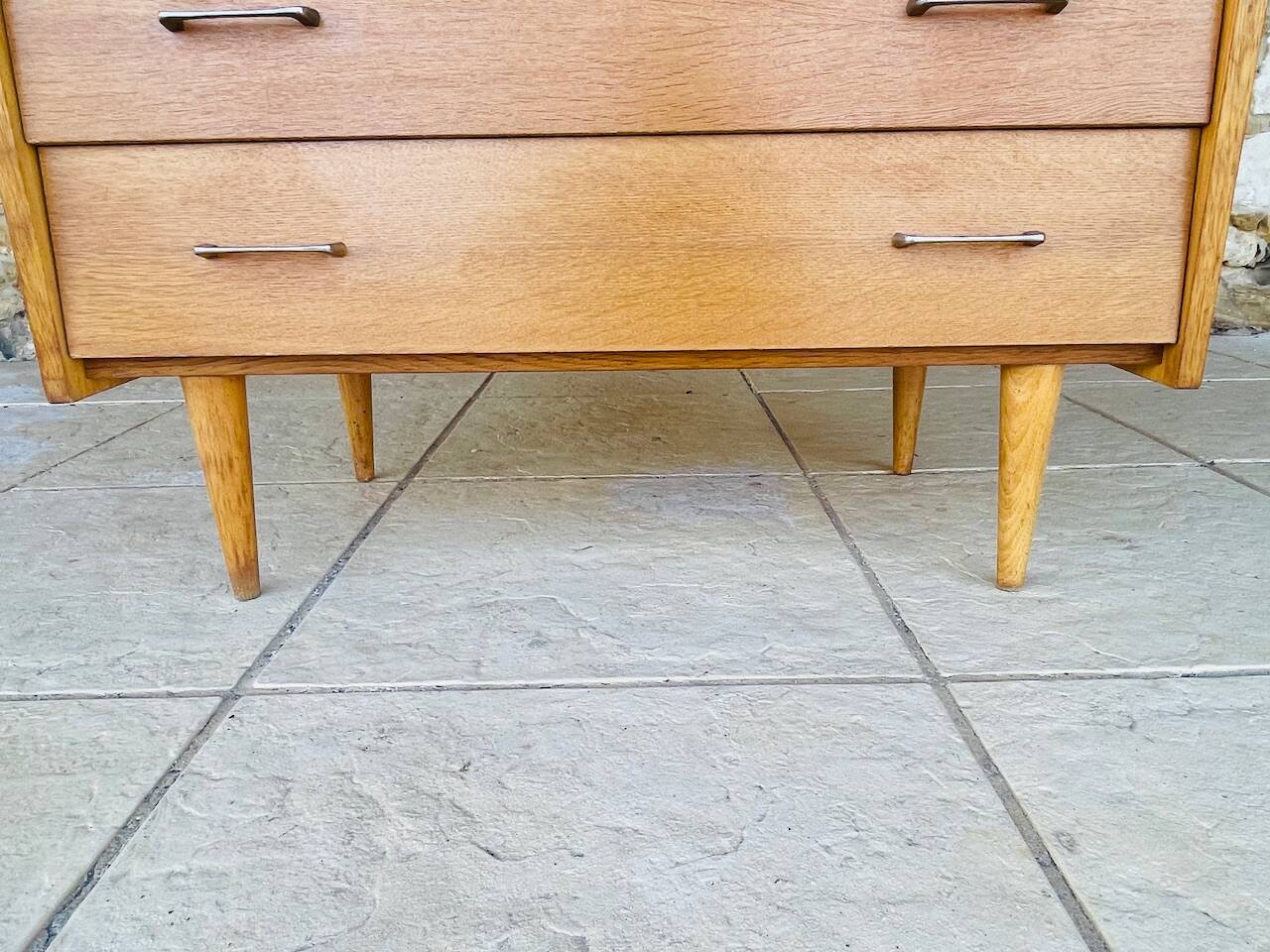 Vintage 4-drawer chest of drawers by Capelle, circa 1960s