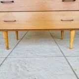 Vintage 4-drawer chest of drawers by Capelle, circa 1960s