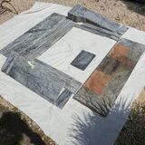 Napoleon III marble fireplace with modillions