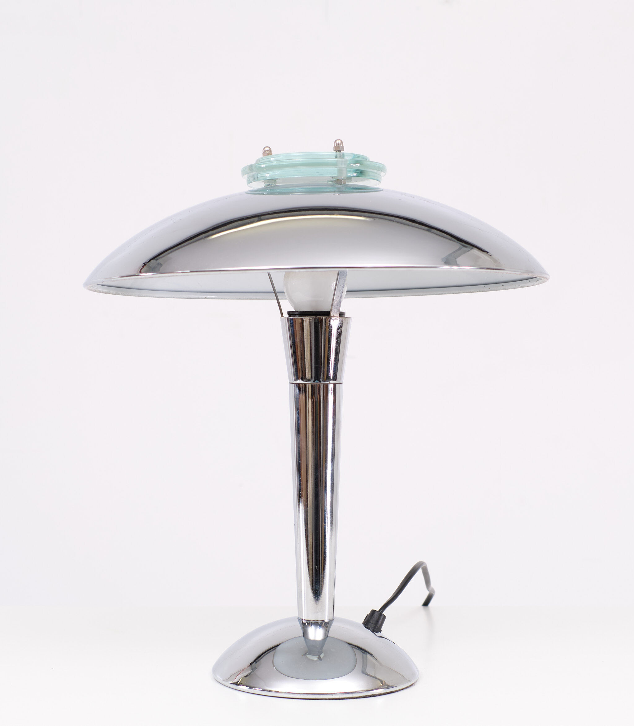 Lampe de table chromée Tokyo Bauhaus des années 1980 Japon