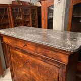 Writing desk of the nineteenth Louis-Philippe in mahogany with secret drawers