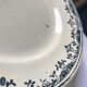 Flat plate of the longchamp earthenware factory, doria model,  iron land