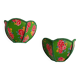 Paire d’appliques fleurs vintage