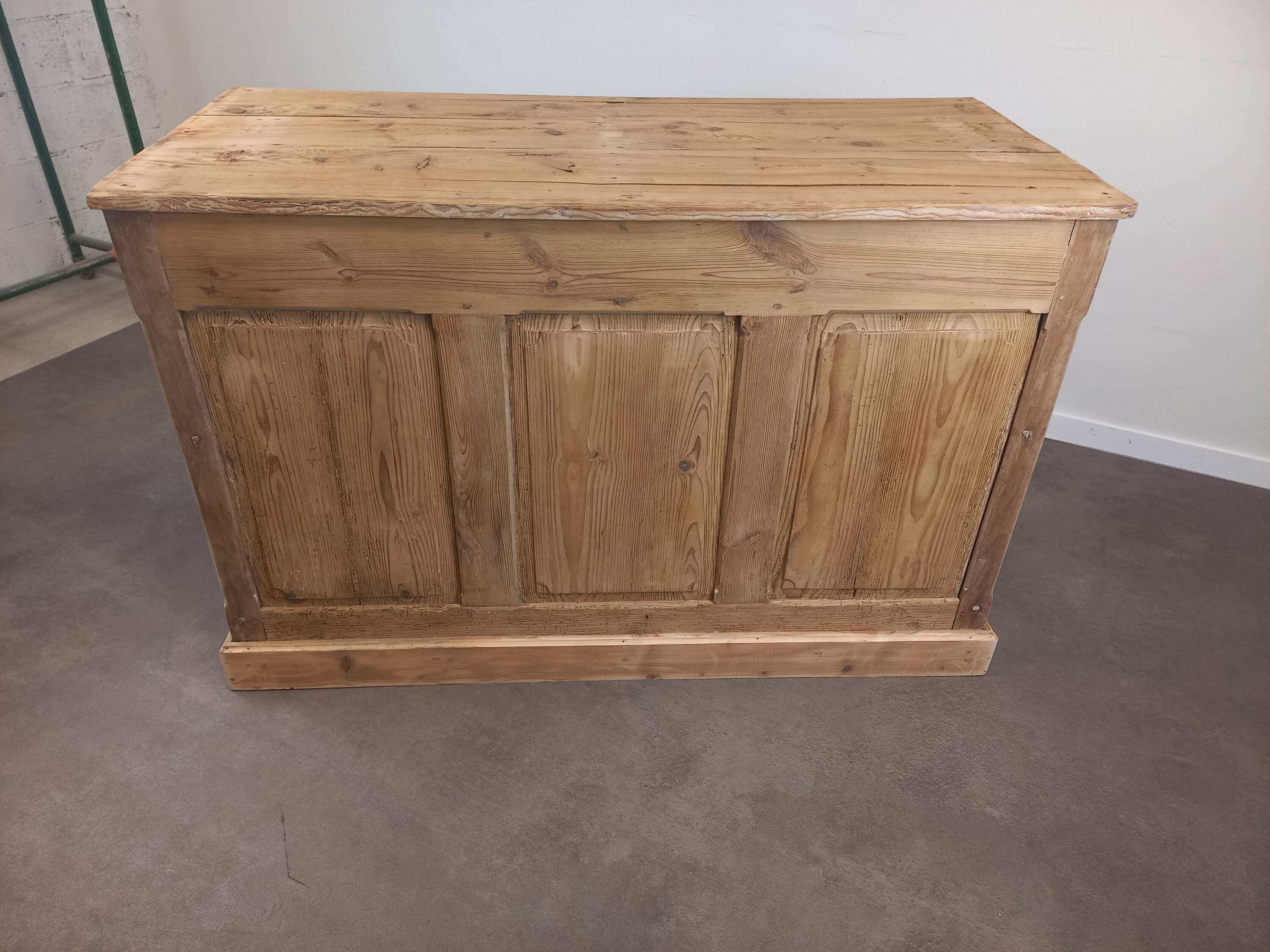 Banque de magasin ancienne 145 cm