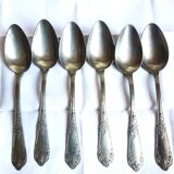 Art Nouveau cutlery with ladle, forks, spoons and ladle