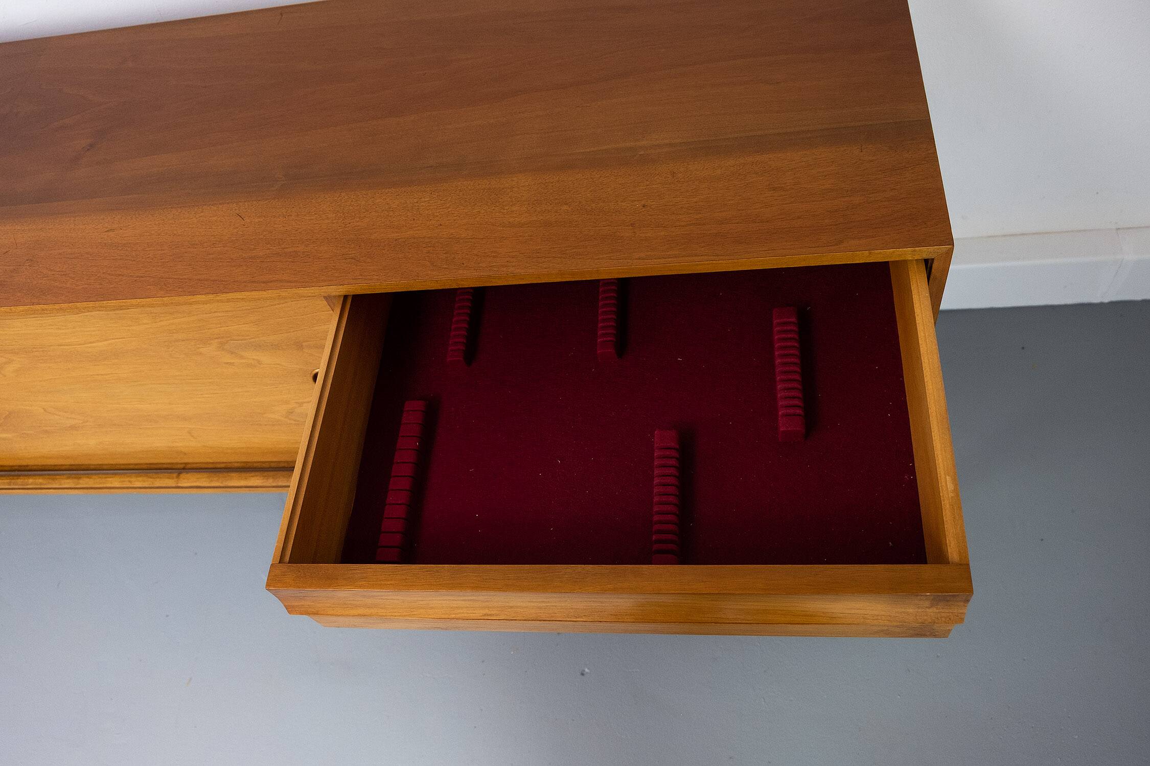 Large Vintage Walnut Sideboard by Franzmeyer, 1960s