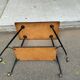 Desserte scandinave vintage en bois et acier