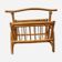 Porte revue en rotin vintage 1960/70