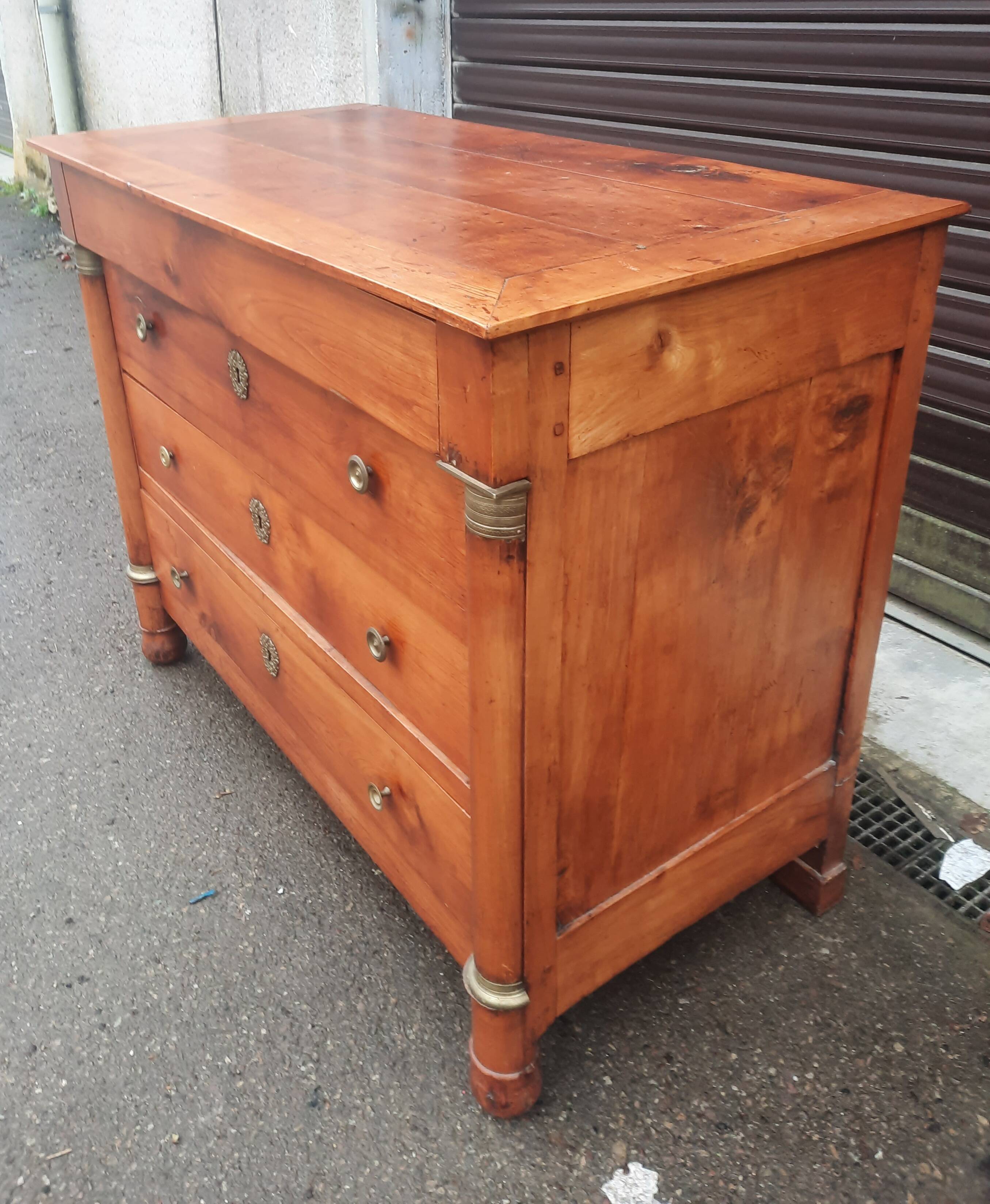 Imposing empire chest of drawers