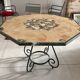 Marble mosaic table