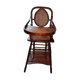 High chair wood and cannage