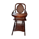 Chaise haute bois et cannage
