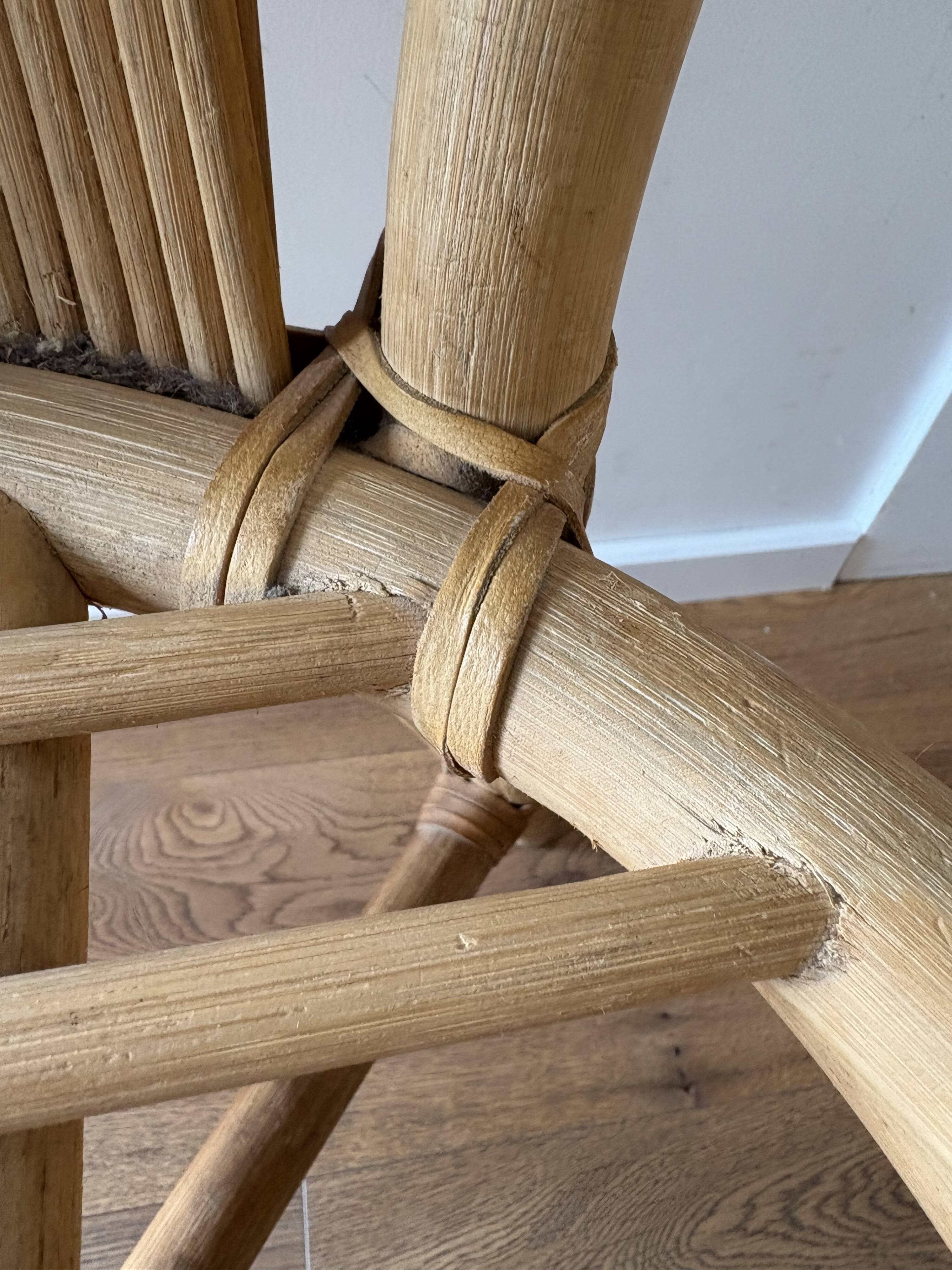 Vintage Palm Beach style rattan chair