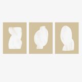 Set of 3 abstract giclee prints, 50x70