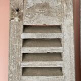 Set of 2 large old louvered shutters