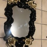 Renovated rococo style porcelain mirror