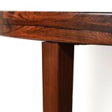 Table extensible arrondie en palissandre danois, années 1950/60