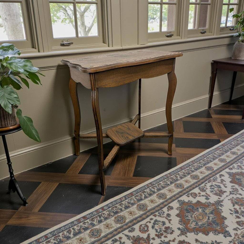Table d'appoint classique vintage en bois / table de hall / console