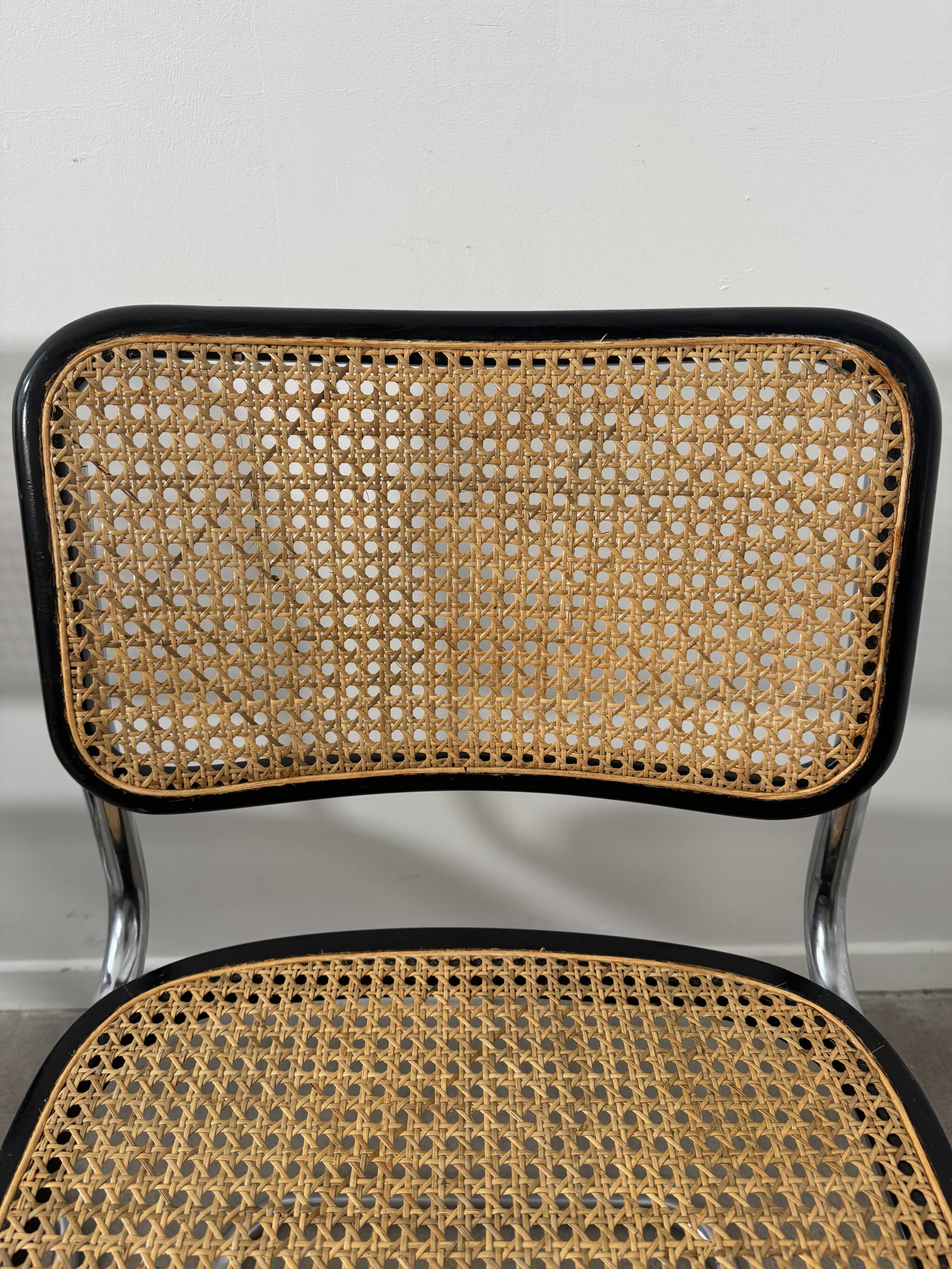 Pair of Marcel Breuer Cesca B32 chairs
