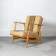 Fauteuil danois du milieu du siècle en hêtre, vers 1960, Danemark