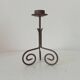Antique wrought iron candlestick