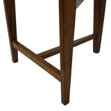 Vintage rare three-legged dining chair 1960s oak heart chair