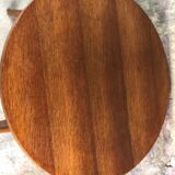 Vintage pedestal table in beech veneer 50'S